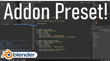 Make EASY Blender 2.8 Addon [+Preset] | English