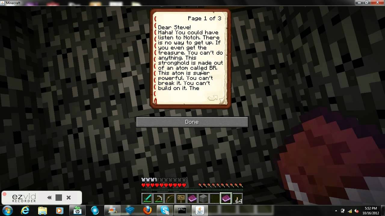 Minecraft Notch and Herobrine in 12w41b