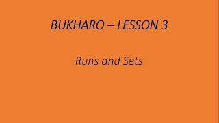 How to Play Bukharo - Lesson 3 (Runs and Sets) screenshot 4