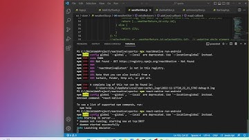 React Native Failed to install the App error, Android emulator not starting or lost connection