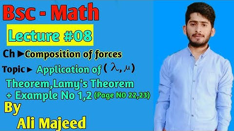 Application of Lembda Muu theorem & Lamy