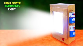 How to make Emergency Light using Cardboard LED - Emergency Light Making - Emergency Light