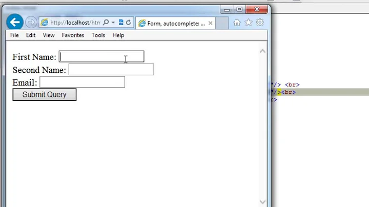 autocomplete Attribute of Form Field: HTML5