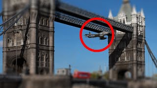 Der Tower Bridge Vorfall - Kampfpilot demonstriert gegen Politiker