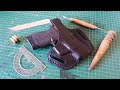 DIY Making a Leather Holster (Fast Video / No profesional / All Can Do) Funda Para Pistola de Cuero.