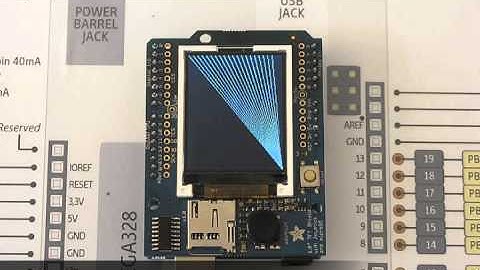 Demo del display 1,8" Tft shield adafruit - mauroalfieri.it