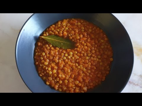 Vídeo: Lentilhas Em Molho De Tomate