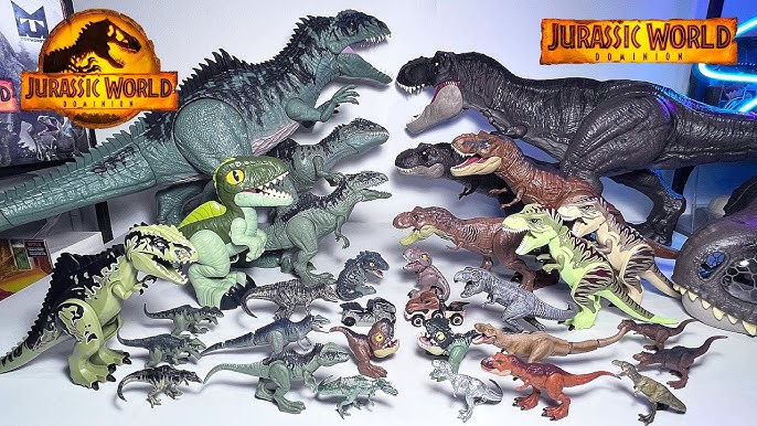 Jurassic World Dominion Tyrannosaurus Rex Dinosaur Toy, Thrash N Devour  Sound, Chomp Action 