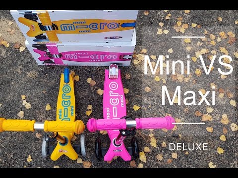 Отличие самокатов Mini Micro Deluxe и Maxi Micro Deluxe Отличие самокатов Mini Micro Deluxe и Maxi Micro Deluxe