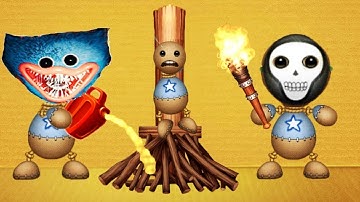 Kick the buddy vs Huggy Wuggy Unlock All WEAPONS Gameplay Android Ios