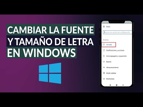 Cómo Cambiar la Fuente y Tamaño de Letra por Defecto en Windows 10