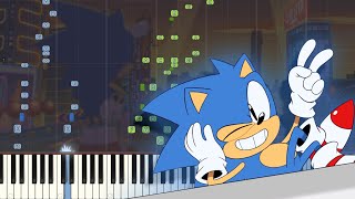 Sonic Mania - Studiopolis Act 1: Synthesia Piano Tutorial