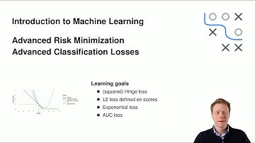 SL - 11 Advanced Risk Minimization - 12 Advanced Classification Losses