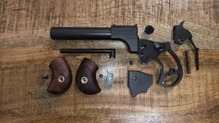 Rozborka/sborka - Perkusní jednohlavňová pistole GREAT GUN Derringer Unicorn cal .45 s 4