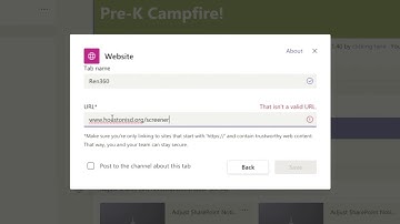 Adding Tabs in Microsoft Teams