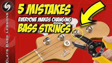 5 Noob MISTAKES and 5 PRO TIPS for how to change BASS STRINGS!