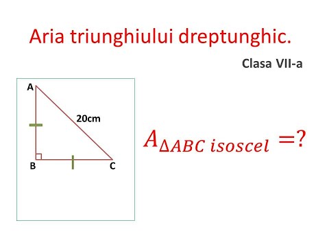 Video: Cum Se Rezolvă Problema Legată De Aria Unui Triunghi