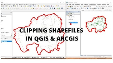 How to clip shapefiles simultaneously using Qgis and Arcgis|latest