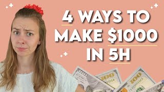 4 Ways to Earn $1000 in Less than 5h | Make Money with a Newsletter