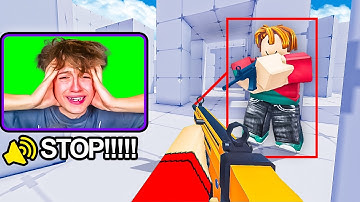 Using AIMBOT to DESTROY TOXIC STREAMER in Roblox Rivals...