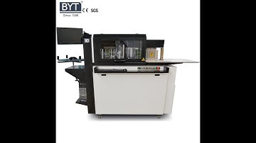 BWZ-C1 Channel letter bending machine working video for stainless steel 1.2mm thickness