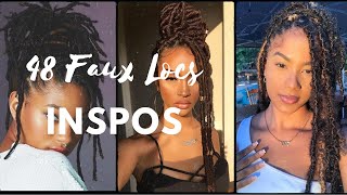 ✨ 48 Faux Locs Styles 2022 ✨ Best Inspos