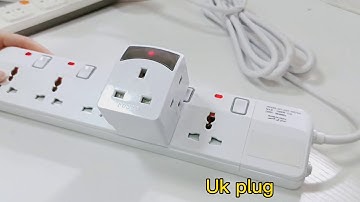 5 way Multi Plug Extension Socket with overload protection