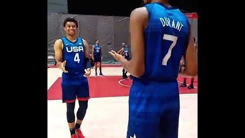 Kevin Durant got mad at Bam Adebayo for not giving him change 👀