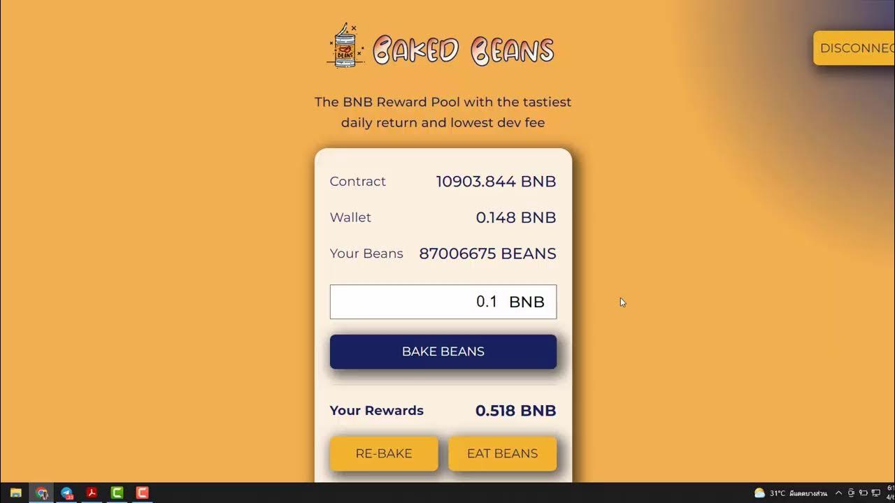 Baked Beans Crypto Earn Up To 8 Per Day, 10,000 BNB inside, 1,000
