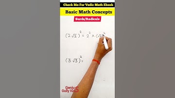 Root Basic Concept | Surds/ Radicals all Basic Concept #shorts #maths #vedicmathstricks
