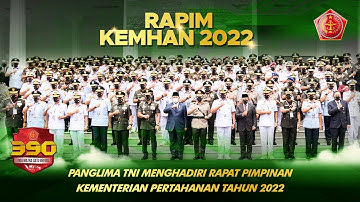 Panglima TNI Menghadiri Rapat Pimpinan Kementerian Pertahanan 2022