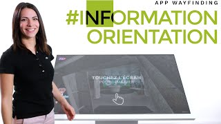 BORNE INTERACTIVE orientation wayfinding application pour borne tactile