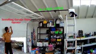 How to Install Garage Door Opener on a high shop ceiling - Chamberlain Wifi series