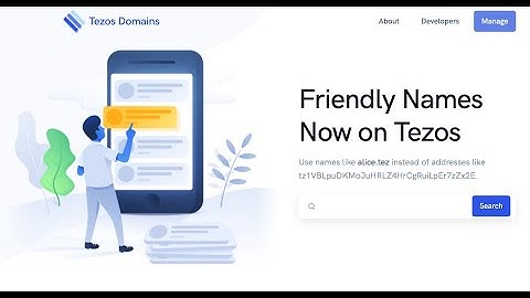 (XTZ) airdrop Tezos name service NFT domain and wallet setup