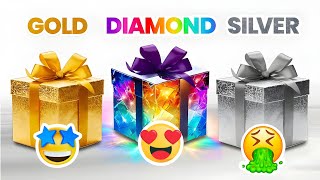 Choose Your Gift...! 🎁 Gold or Diamond or Silver 💛💎🤍 How Lucky Are You? 😱 Mouse Quiz