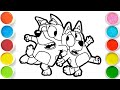 Bluey and Bingo playing dress up game Drawing, Painting &amp; Coloring For Kids and Toddlers_ Easy Art