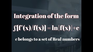 Integration of the form f