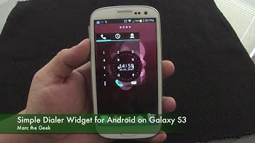 Simple Dialer Widget for Android on Galaxy S3