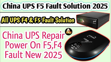 China UPS F5 Fault Solution | China Ups F4 & F5 Fault Solution | Homage,Home inverter All F5 Error