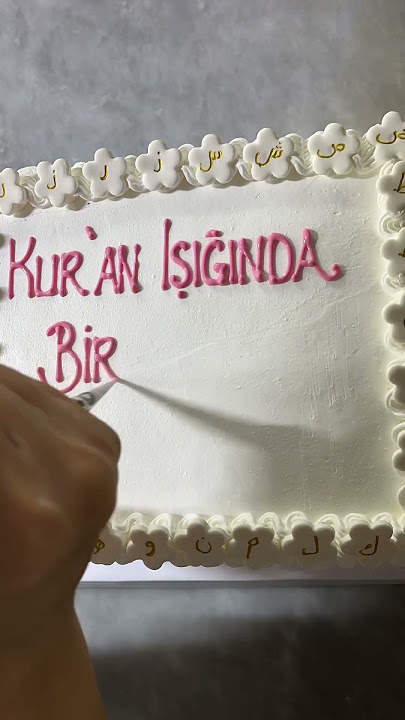 Kur’an-ı Kerim Yazılı pasta yapımı #pasta #kuranıkerim #bentocake