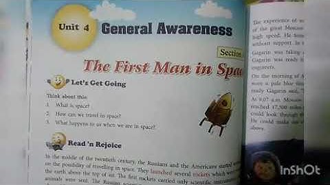 The first man in space  Class 5 English literature