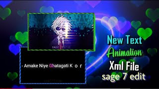 New Vairal Tending Text Xml File..!!🔰 New Text New Shake Xml File🥵 !! #sage7edit 