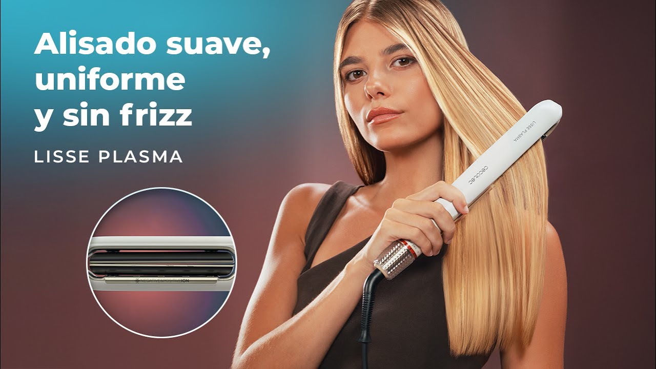Prancha de Cabelo Estreita Lisse Plasma, com Placas Flutuantes e Plasma para um Cabelo Sem Frizz