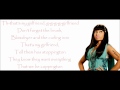 Nicki minaj  girlfriend lyrics