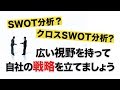 経営者は必ず知っておくべき！SWOT分析とクロスSWOT分析のやり方を学びましょう