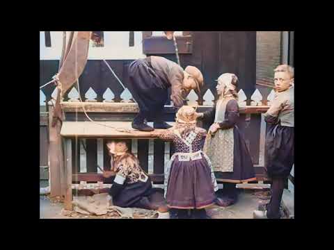 Prachtig Marken in de jaren '20 in kleur! The wonderful peninsula of Marken in the 1920s in color!