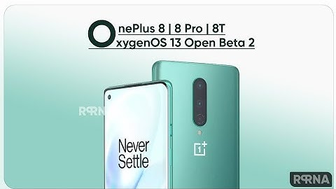 New update for OnePlus 8/8pro/8T Oxygen OS 13  (Android 13) it