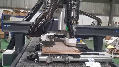 FINECNC F7 PTP CNC Router for wood door local holes processing