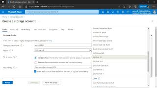1| Azure tutorial | Azure portal overview | Create data lake storage account screenshot 4
