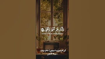 وان عليه النشاة الاخرى | ابو العينين شعيشع مقام نهاوند | سورة النجم #مقام_النهاوند #سورة_النجم #قران